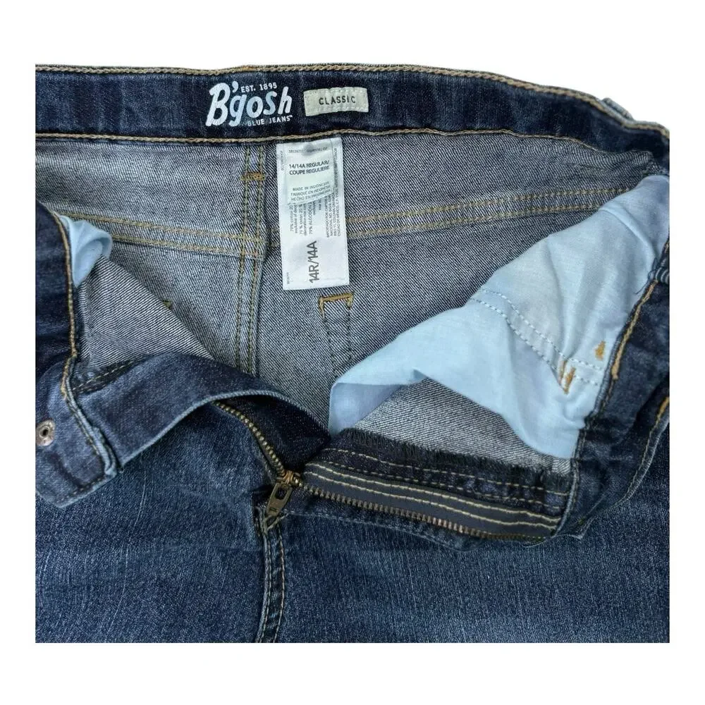OshKosh Bgosh Denim Jeans‎ Boys Size 14R Regular Classic Straight Leg Youth EUC
